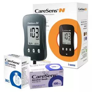 케어센스N 혈당측정기 + 솜100매 침100개 [포미런]