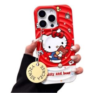 라나즈초이스 산리오 캐릭터 캔디 포장지 디자인 아이폰 케이스 (마그네틱 거치대 포함)