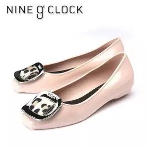 나인어클락 클래식 플랫슈즈 아이보리 플랫슈즈 플랫젤리슈즈 젤리슈즈 젤리플랫슈즈