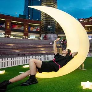 충전식 조명 야외 태양광 무드등 카페 인테리어 달모양 램프 정원