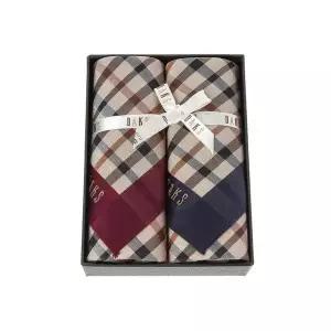 닥스 하우스체크 면 손수건 2종세트 DCHA9F001 YPV557 AIY165