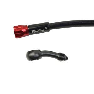 호환 부품 오토바이 브레이크 호스 AN3 유압 땋은 라인 360도 회전식 밴조 맞는 M10 ATV 핏 먼지 거리 Racin에