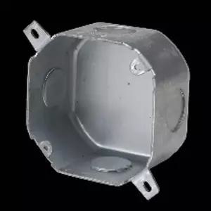 [RIZPICK]전기 철 매입 팔각 박스 54mm 데크용 스틸 배관 부속 인테리어 설비