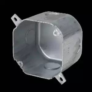 [RIZPICK]전기 철 매입 팔각 박스 75mm 데크용 스틸 배관 부속 인테리어 설비