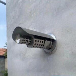 스테인리스 레인 후드 가스 온수기 외벽 공기 배출구 바람막이 신형