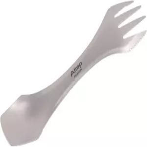 하이킹/백패킹/캠핑용 나이프 스푼 포크 멀티팝스 재사용 가능한 식기 포함 ATiAP 티타늄 3 인스포크