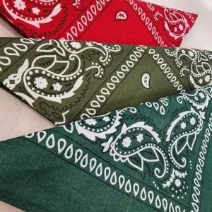 반다나 페이즐리 손수건 50x50cm 탄탄한 소재