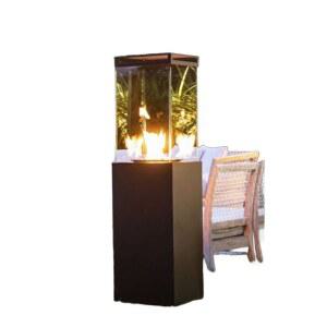 파티오 가스히터 테라스난로 카페 야외용 사각 글래스 캠핑장