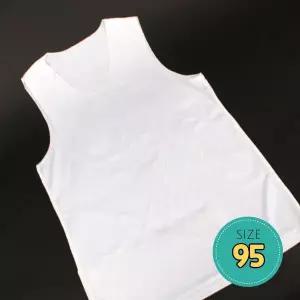 남자 V넥 심리스 이너나시 화이트 95