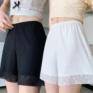 시원한 너풀 속바지 허리밴딩 별 레이스 속바지 원피스 스커트