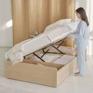 포스트모던 빅셈 평상형 리프트업 수납 침대 SS