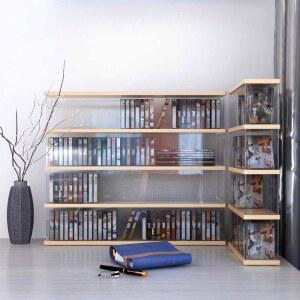 CD 장식장 카세트테이프 보관정리대 가수앨범 진열장