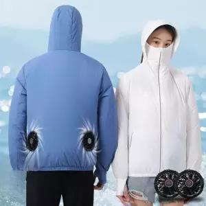 선풍기 쿨 야외 정비복 충전 노가다 자켓 점퍼 공조복 USB 잠바 긴팔