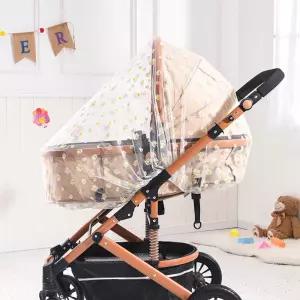 유모차 모기장 방충망 덮개 국화 디자인