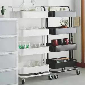 트롤리 GVY466C1 선반 4단 이동트롤리 트롤리수납함 병원카트