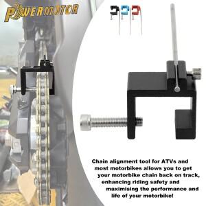 바이크 오토바이 체인 클램프 스프로킷 가이드 정렬 도구 ATV Pit Dirt Bike Motocross Street Cruiser 스