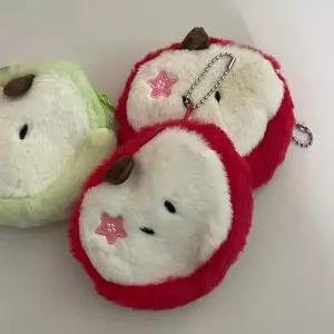 사과 과일 애플 귀여운 카드지갑 지갑 동전지갑 파우치 미니 키링