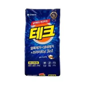베이킹파우더 6kg 테크 세탁세제 테크세탁 6kg세탁