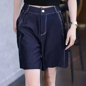 여자 스타일 완성 배기핏 청바지 여름 슬림핏 데님 5부 바지 하이웨스트 슬림 와이드 A라인 캐주얼 SPO마켓