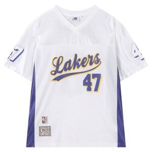 NBA 남녀공용 로스앤젤레스 레이커스 HWC 메쉬 배색 반팔 티셔츠 N252TS853P