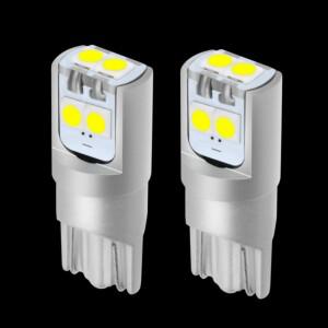 2PCS T10 W5W 슈퍼 밝은  LED 주차 조명 자동차 돔 독서 램프 턴 사이드 전구  흰색 빨간색 노란색
