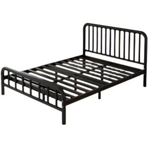 북유럽 모던 철제 침대 받침대 프레임 블랙 조립식 1000x2000 보드