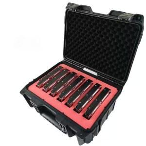 3 5 인치 하드 보관 케이스 핑크 7구 방수 상자 방진 휴대용 보호