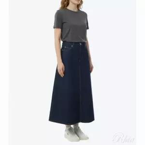 아미 26SS 코튼 롱 스커트 FSK467 DE0122 402