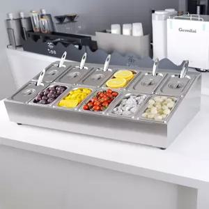 밧드 냉장고 셀프바 반찬 가게 분리형 밑반찬 신선유지 미니