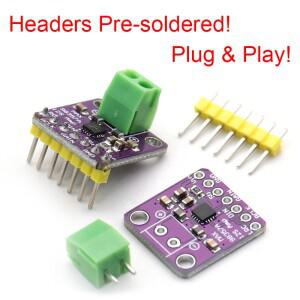 MAX98357 I2S 디지털 오디오 앰프 모듈 헤더가 사전 납땜되어 있으며 라즈베리 파이 피코 ESP32 용으로 준