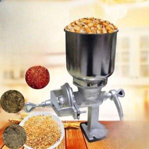 곡물분쇄기 손잡이 스테인레스 소형 탁상 고정