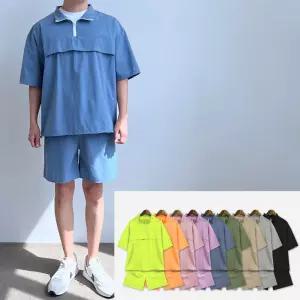 아노락 트레이닝복 남성 반팔 반바지 상하세트 여름 운동복