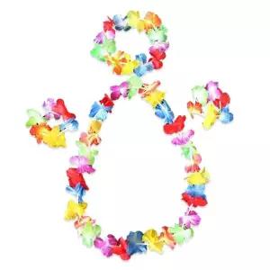 하와이 꽃목걸이 조화 꽃팔찌 화관 웰컴플라워 훌라 하와이안 댄스