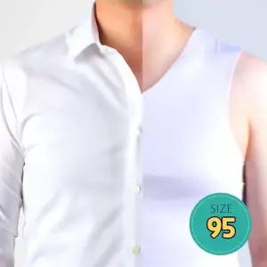 [라일리의류] Rly 남자 V넥 심리스 이너나시 화이트 95 쿨나시