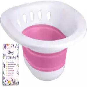 변기용 시트 욕조 접이식 산후조리대 그을음과 치질을 위한 페리네움 요니 스팀 - 핑크