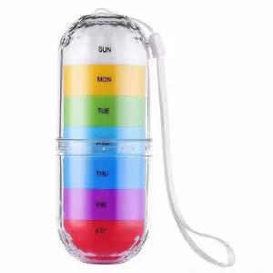 일주일 휴대용 약통수납함 용케이스 케이스 알통 용통