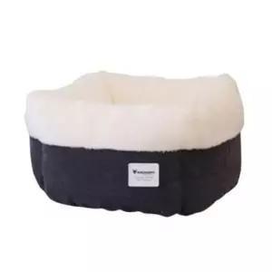 [반려] 고양이 사각 바구니 쿠션 그레이 대형 1P 강아지 방석