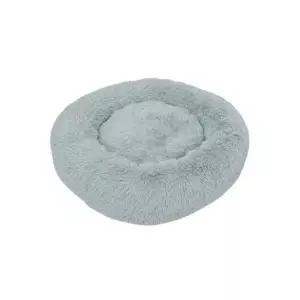 [반려] 강아지 원형 털쿠션 그레이 미니 1P 고양이 방석 침대