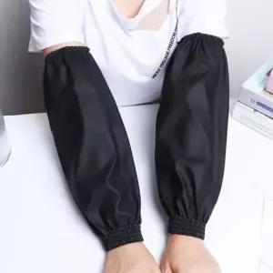 방수 팔토시 작업용 주방 어린이 미술용 조리용 초등학생 여성 남성 성인 팔 토시 검정