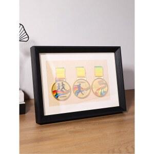 마라톤 메달 전시대 수납 벽걸이 보관함 액자 스포츠 원목