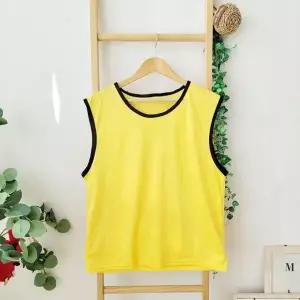 스포츠 팀 구별 조끼 옐로우 단체복 팀조끼 축구 풋살 대회 유니폼