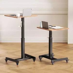 수동모션데스크 이동식 높이 조절 테이블 컴퓨터 사이드