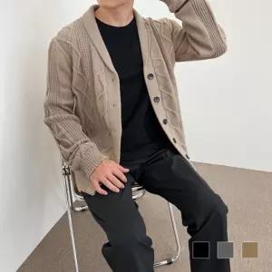 제미니 남자 꽈배기 니트 스웨터 가디건 SD-221002 카디건