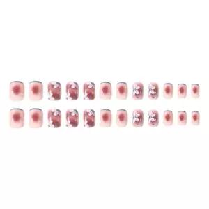 24종 네일 아트 스티커 패치 세트 반복 사용 가능여름디자인 웨딩 탈부착젤 발톱 손톱 젤팁 도구 템플릿 패