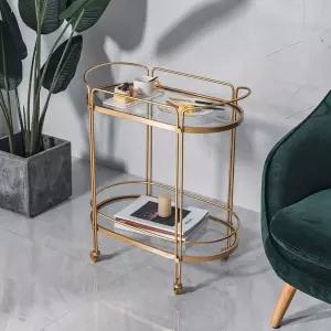 골드 프레임 가정용 카트 트롤리 왜건 와인 무빙