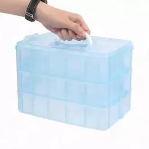 보관함 멀티박스 다용도 휴대용 중형 3단 다용도정리함