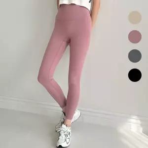 여성 와이존 무봉제 하이웨스트 스타일 긴 레깅스두꺼운 가을 따뜻한 조깅 7부 겨울 요가 기모 운동 기능성
