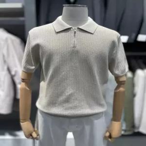 266SS 남성 반집업 카라 반팔 니트 3종택1 ADG2ET1902CW