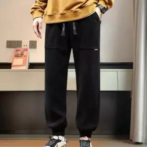 겨울 남성 코듀로이 기모 밴딩 팬츠 남자 트레이닝 바바지 밴팬츠 골덴 츄리닝 방한 면바지