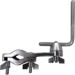 잼 블록 탬버린 드럼 세트 부품 하드웨어 실버를 위한 9.5mm 스틸 암 쇼트 카우벨 L 로드 홀더 퍼커션 장착